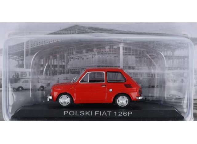 Pre-Order – Polski Fiat 126P, red 1:43 Magazine Models Model (mag43Polski-red) – ETA. November 2026