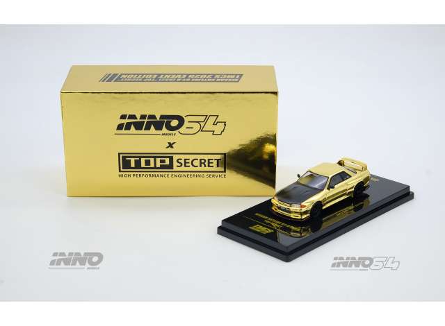 Pre-Order – Nissan Skyline GT-R (R32) Top Secret, gold 1:64 Inno Models Model (IN64-R32TS-TMCS25) – ETA. December 2026