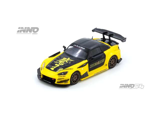 Pre-Order – Honda S2000 J`S Racing, yellow/black 1:64 Inno Models Model (IN64-S2000JS-TASKL25) – ETA. December 2026