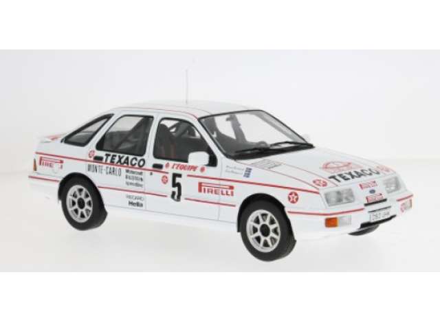 Pre-Order – 1987 Ford Sierra XR 4x4 #5 S.Blomqvist/B.Berglund Rally WM, Rally Monte Carlo, white/red 1:18 MCG Model (MCG18481R) – ETA. December 2026