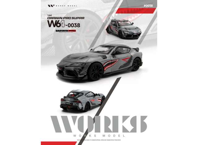 Pre-Order – Darwin Pro Supra, carbon grey 1:64 WORKS Model (W64-0038) – ETA. June 2027