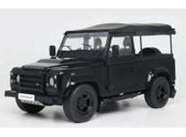 Pre-Order – 2016 Land Rover Defender 90 (short) + rear cover, black 1:18 Solido Model (SOLI1813503) – ETA. January 2027