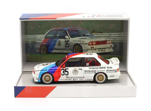 Pre-Order – 1989 BMW M3 (E30) #35 Pirro/Ravaglia/Giroix Winner 24h Nürburgring, white/blue/red 1:18 Werk83 Model (W18038007C) – ETA. October 2026