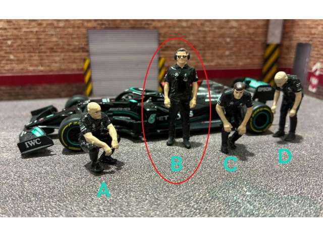 Pre-Order – Pit Crew Worker B Mercedes-Benz 1:43 Cartrix Model (CTVD32) – ETA. December 2026