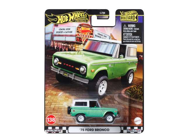 Pre-Order – 1975 Ford Bronco *Boulevard series*, green 1:64 Hotwheels Model (HWMVJBL12) – ETA. December 2026