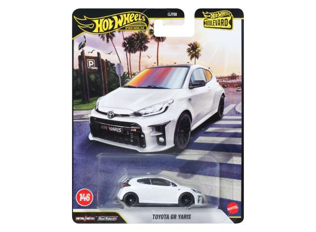 Pre-Order – Toyota GR Yaris *Boulevard series*, white 1:64 Hotwheels Model (HWMVJHW19) – ETA. December 2026