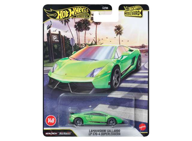 Pre-Order – Lamborghini Gallardo LP 570-4 Superleggera *Boulevard series*, green 1:64 Hotwheels Model (HWMVJHW33) – ETA. December 2026