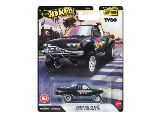 Pre-Order – Datsun King Cab Baja Custom *Boulevard series*, various 1:64 Hotwheels Model (HWMVJHW32) – ETA. December 2026