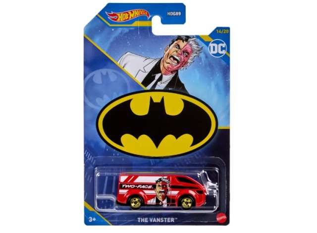 Pre-Order – The Vanster, *Two Face*, red 1:64 Hotwheels Model (HWMVHLK64) – ETA. December 2026
