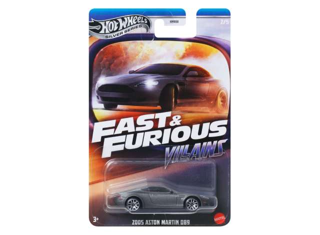 Pre-Order – 2005 Aston Martin DB9 *Fast & Furious*, silver 1:64 Hotwheels Model (HWMVJBY35) – ETA. December 2026