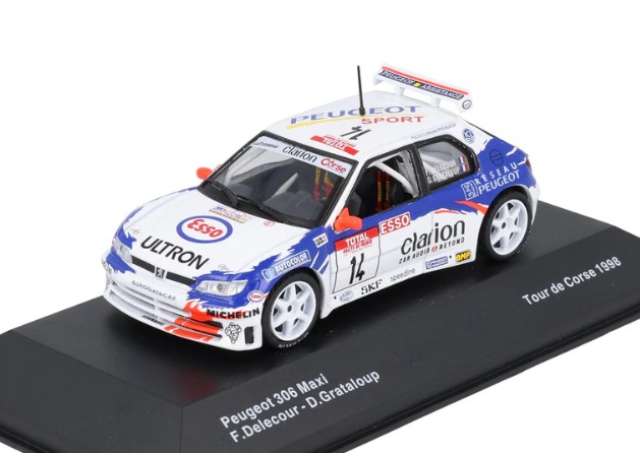 Pre-Order – 1998 Peugeot 306 Maxi #14 F.Delecour/D.Grataloup, various 1:43 Magazine Models Model (MAG043BJ4) – ETA. December 2026