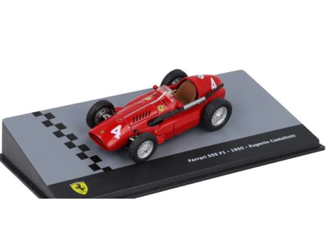 Pre-Order – 1955 Ferrari 555 #4 Eugenio Castelotti, red 1:43 Magazine Models Model (MAG043F1F48) – ETA. December 2026