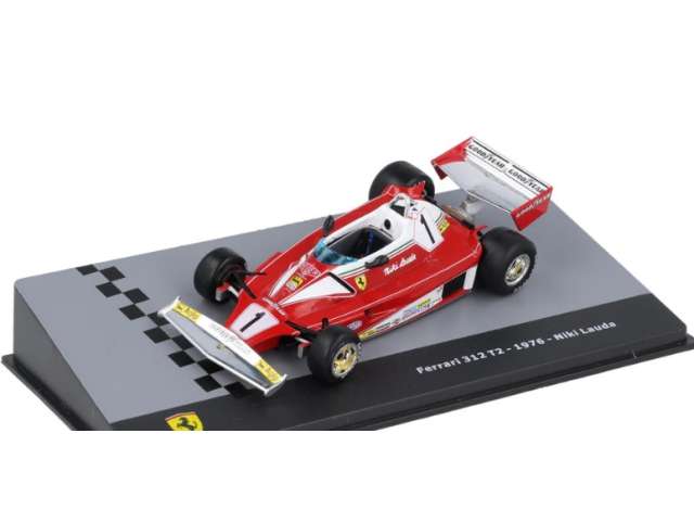 Pre-Order – 1976 Ferrari 312 T2 #1 Niki Lauda, red/white 1:43 Magazine Models Model (MAG043F1F5) – ETA. December 2026