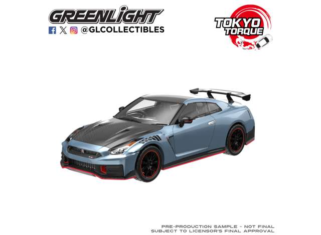 Pre-Order – 2024 Nissan GTR R35 NISMO *Tokyo Torque Series 10*, stealth gray (KCE) 1:64 GreenLight Model (GL235110-C) – ETA. January 2027