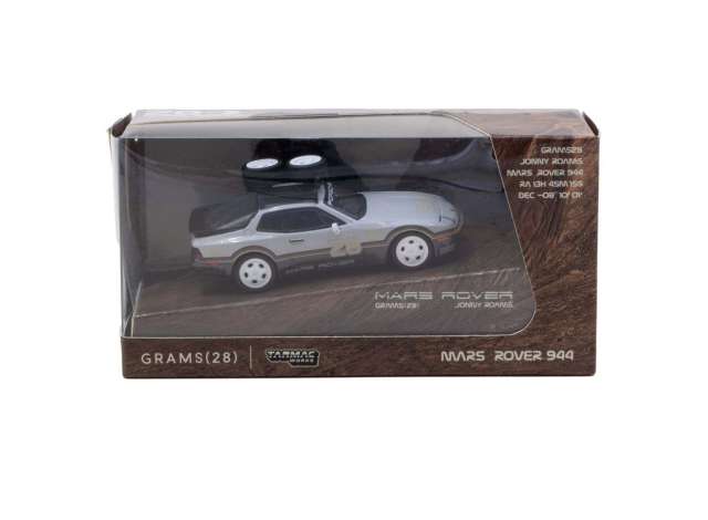 Pre-Order – Porsche Mars Rover 944 x Grams #28, grey 1:64 Tarmac Works Model (TC-T64S-018-G28) – ETA. December 2026