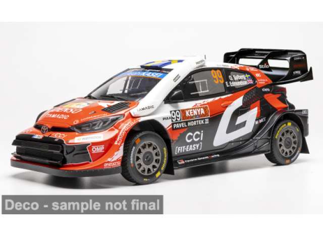 Pre-Order – 2026 Toyota GR Yaris Rally1 #99 O.Solberg/E.Edmondson WRC, Safari Rallye Kenia Toyota Gazoo Racing, various 1:18 IXO Models Model (IXO18RMC282B) – ETA. February 2027