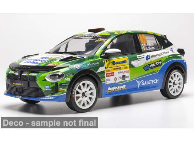 Pre-Order – 2025 Lancia Ypsilon HF Rally4 #40 C.Rahill/C.Smith Barum Rally, blue/green 1:18 IXO Models Model (IXO18RMC276) – ETA. February 2027