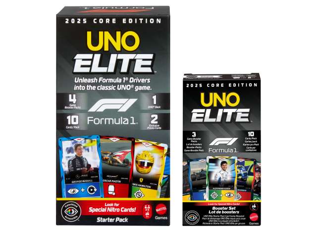 Pre-Order – UNO Elite Formula 1 *Core Edition* - 4pack 1:0 Mattel Model (HWMVJLV42~4) – ETA. November 2026