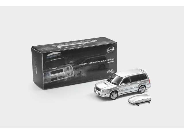 Pre-Order – Subaru Forester STI Version with rooftop cargo, silver 1:64 ModelModel Model (MM64-SG9-004) – ETA. March 2027