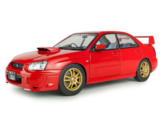 Pre-Order – 2004 Subaru Impreza WRX STI, red 1:18 Solido Model (SOLI1812306) – ETA. March 2027