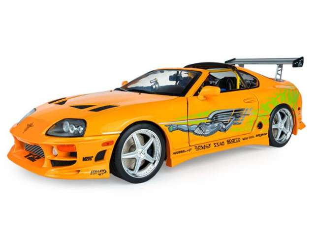 Pre-Order – 2001 Toyota GR Supra MK4 (A80) *Fast & Furious* Brain open roof, orange 1:18 Solido Model (SOLI1807609A) – ETA. December 2026