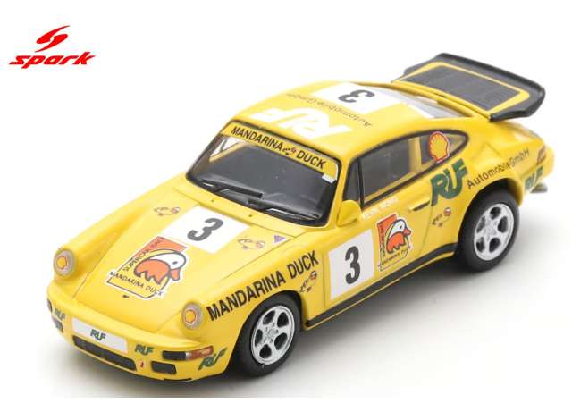 1995 RUF CTR *Yellowbird* #3 Kevin Wong Macau Supercar Race, yellow 1:64 Spark Model (SPA64S035) – ETA. February 2027