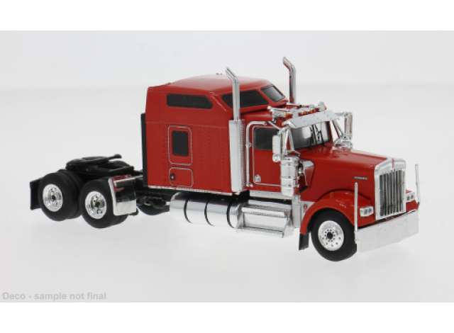 Pre-Order – 1990 Kenworth W900 Sleeper Cab, red 1:64 IXO Models Model (IXO64TR014A) – ETA. March 2027