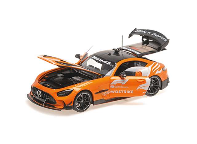 Pre-Order – 2025 Mercedes-AMG GT Black Series Safety Car Formula Silverstone, orange 1:18 Minichamps Model (MC110032092) – ETA. December 2026