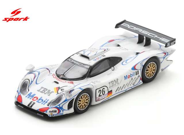 Pre-Order – 1998 Porsche 911 GT1 #26 A.McNish/L.Aïello/S.Ortelli Winner Le Mans 24H, white 1:64 Spark Model (SPA64LM98) – ETA. March 2027