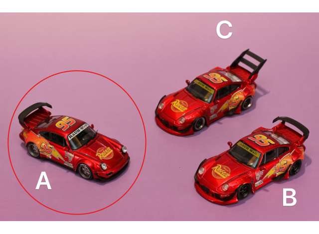 Pre-Order – Porsche 964 *McQueen*, red 1:64 Street Weapon Model (STW318) – ETA. April 2027