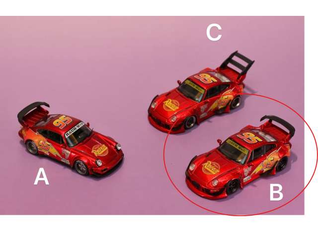 Pre-Order – Porsche 993 *McQueen* low tail, red 1:64 Street Weapon Model (STW319) – ETA. April 2027