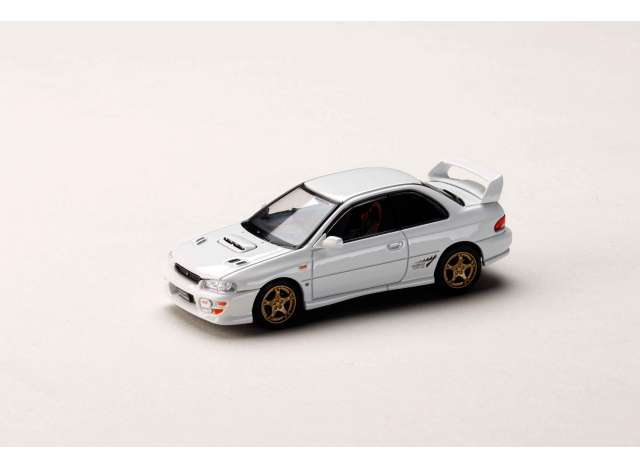 Pre-Order – Subaru Impreza PURE SPORTS COUPE WRX type R STi Version, pure white 1:64 Hobby Japan Model (HJ641079GW) – ETA. June 2027