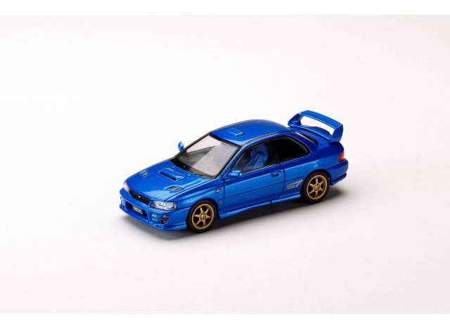 Pre-Order – Subaru Impreza PURE SPORTS COUPE WRX type R STi Version, sonic blue (mica) 1:64 Hobby Japan Model (HJ641079HBL) – ETA. June 2027