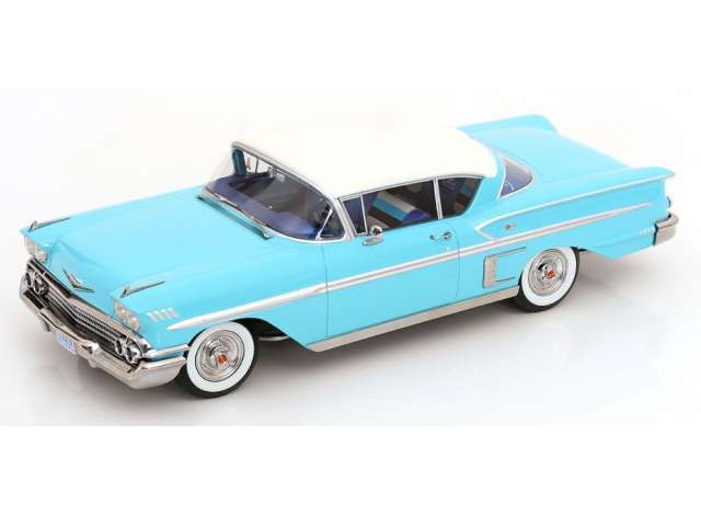 Pre-Order – 1958 Chevrolet Bel Air Impala Coupe, turquoise/cream 1:18 KK - Scale Model (KKDC181593) – ETA. February 2027