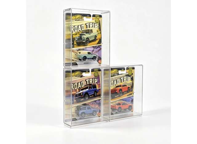 Pre-Order – Diecast stackable protect case for Hotwheels premium card 1:64 Diecast Storage Model (DS-005CLEAR) – ETA. April 2027