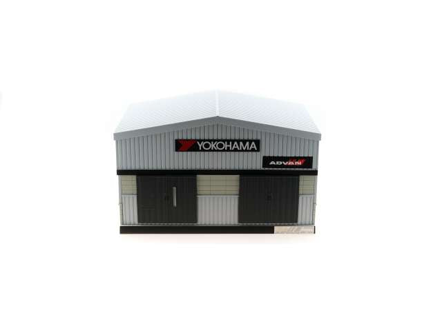 Pre-Order – Diorama Garage Set (Yokohama/Advan) *HKTCS26*, various 1:64 BM Creations Model (BM64B0506) – ETA. April 2027