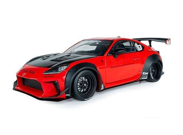 2024 Toyota GR86 Liberty Walk body kit, red 1:18 Solido Model (SOLI1813605) – ETA. January 2027