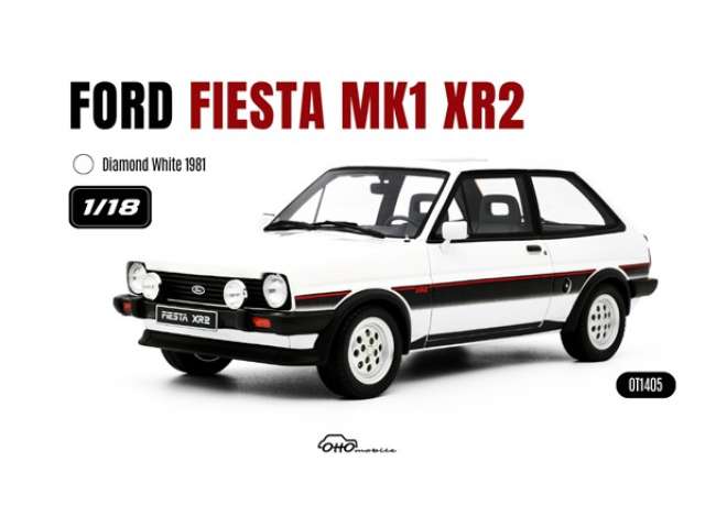 1981 Ford Fiesta MK.1 XR2 *Resin series*, diamond white 1:18 OttOmobile Miniatures Model (OT1405) – ETA. May/June 2027