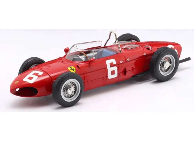 1961 Ferrari 156 Sharknose #6 Richie Ginther 3rd Belgian GP Formula 1, red 1:18 Werk83 Model (W1807906) – ETA. January/February 2027