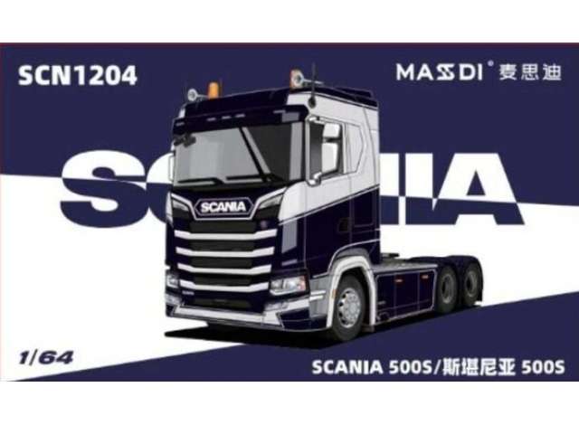 Scania 500S, dark navy/white 1:64 Massdi Model (MAS-SCN1204) – ETA. April/May 2027
