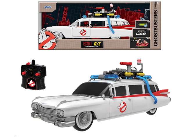Ghostbusters Ecto-1 RC, white/red 1:16 Jada Model (JADA9336139314R00) – ETA. April/May 2027
