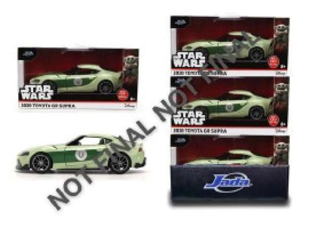 2020 Toyota Supra GR *Star Wars Grogu*, green 1:32 Jada Model (JADA9338012314SD0) – ETA. April/May 2027