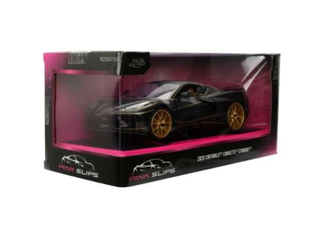 2020 Chevrolet Corvette Stingray C8 *Pink Slips*, black 1:24 Jada Model (JADA35203) – ETA. April/May 2027