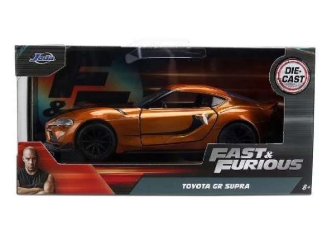 2020 Toyota Supra *Fast and Furious*, orange metallic 1:32 Jada Model (JADA35632) – ETA. April/May 2027