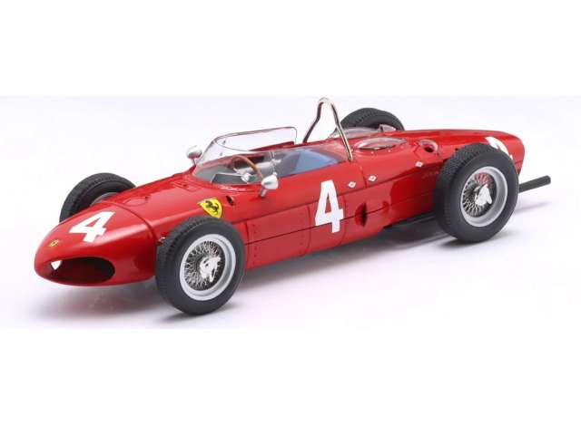 Pre-Order – 1961 Ferrari 156 Sharknose #4 Phil Hill Winner Belgian GP Formula 1 World Champion, red 1:18 Werk83 Model (W1807907) – ETA. February/March 2027