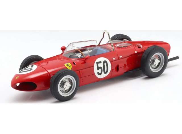 Pre-Order – 1961 Ferrari 156 Sharknose #50 G.Baghetti French GP Formula 1 World Champion, red 1:18 Werk83 Model (W1807903) – ETA. February/March 2027