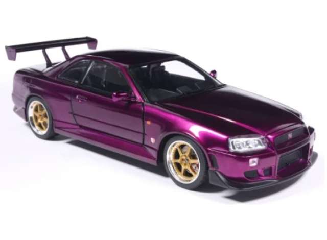 2002 Nissan Skyline GT-R (R34), purple 1:18 MCG Model (MCG181007-OP) – ETA. April/May 2027