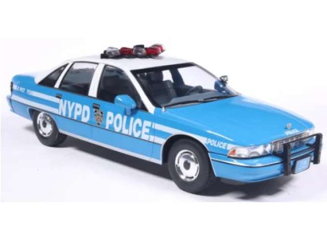1991 Chevrolet Caprice *NYPD*, white/blue 1:18 MCG Model (MCG18024) – ETA. April/May 2027