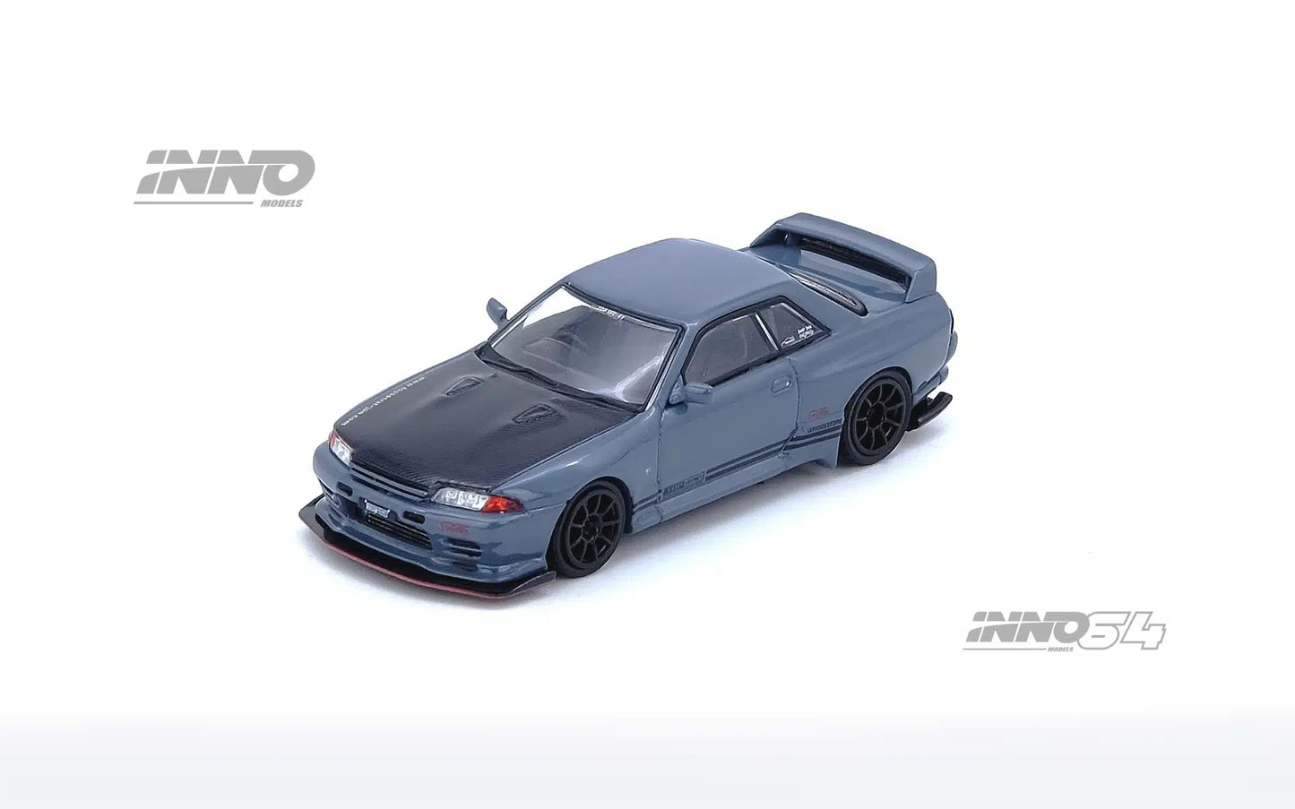 Nissan Top Secret (R32) GT-R Stealth Grey 1:64 Inno64 Model Car (IN64-R32TS-STGR)