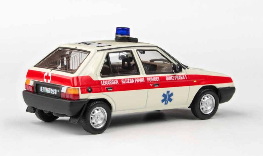 Available to Order – Skoda Favorit 136L 1988 Rescue Car CZ 1:43 (ABR 143SX708XO1)